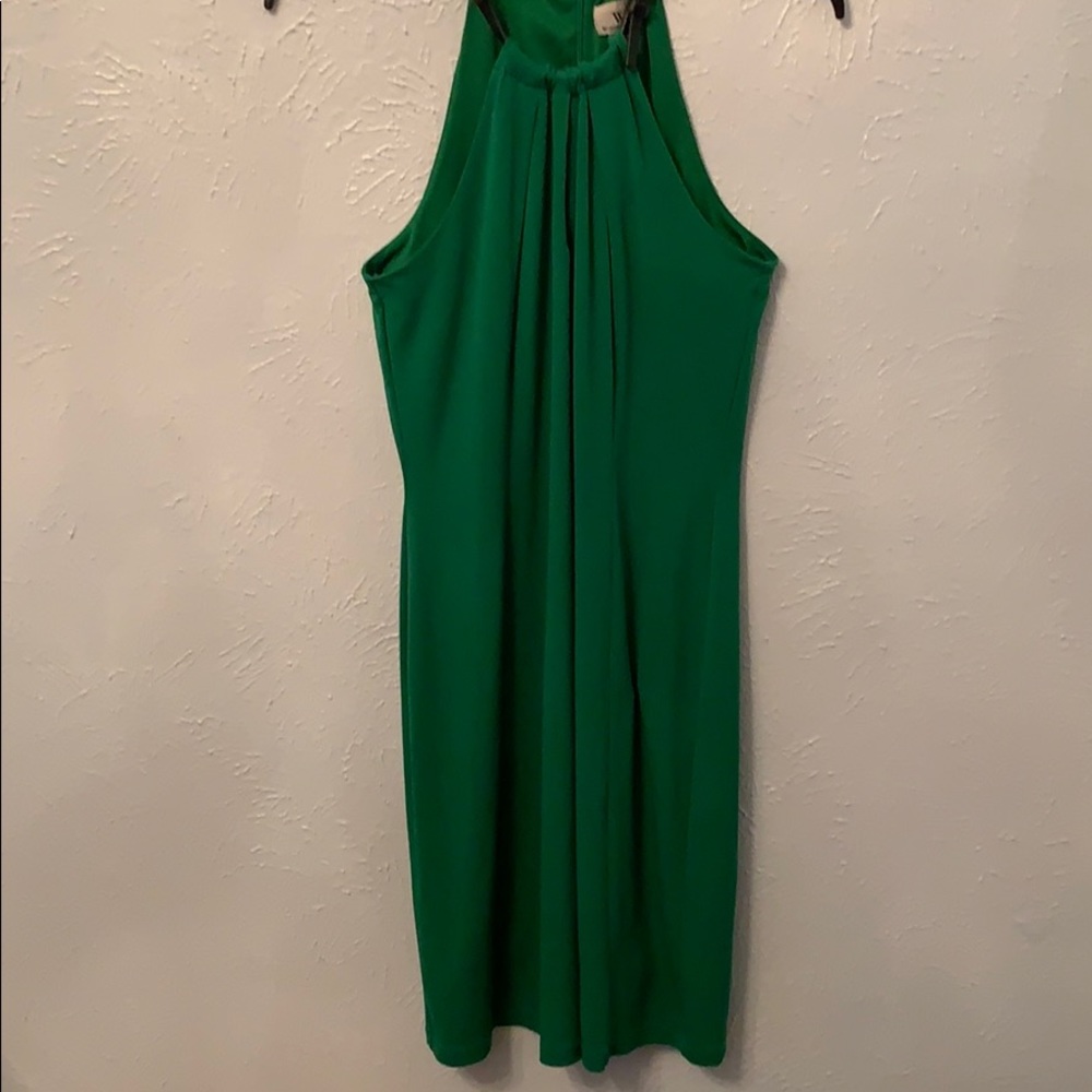 Green Halter Neckline Dresx